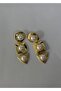 Ultra Light Gold Color Earrings 6 cm - 3