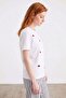 Rose embroidered t-shirt ecru - 3