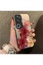 Vivo Y19S Compatible Silicone Edge Hard Back Case Couple Phone Case with Floral Pattern - 3