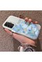 Samsung Galaxy S21 Fe Compatible Silicone Edge Hard Back Case Couple Phone Case with Floral Pattern - 2