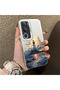 Vivo Y19S Compatible Silicone Edge Hard Back Case Couple Phone Case Tower Patterned - 3