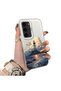 Samsung Galaxy S23 Compatible Silicone Edge Hard Back Case Couple Phone Case Tower Pattern