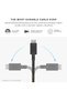 Belt Cable 2-in-1 – 6.5ft Multi-Device High Speed Charging Cable with Leather Strap - 6