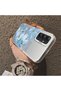 Samsung Galaxy A34 Compatible Silicone Edge Hard Back Case Couple Phone Case with Floral Pattern - 4
