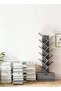 CozyNest Morandi Grey Tree Bookshelf, Narrow Multi-Layer Freestanding Bookcase, Modern Space-Saving Storage & Display Shelf - 2