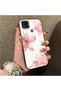 Poco C31 Compatible Silicone Edge Hard Back Case Couple Phone Case with Floral Pattern - 3