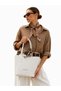Galb White Women's Shoulder Bag Set of 3 Daily Shopper Bag Handbag - 8
