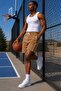 Men's Soft Brown Shorts with Piping Detail Ls-92042 - 3