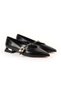 Women's High Heels Short Thick Heel Pointed Toe Patent Leather Mary Jane Butterfly Stone L085.K1028 - 3