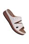 463-9 Sırma Beige Women's Flat Slippers