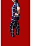 Pajama Set with Buttons, Milan Fabric - 3