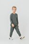 Boy's Printed Khaki Long Sleeve Tracksuit Set Us2606-C-V5
