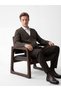 Southblue Brown Standard Fit V-Neck Men's Knitwear Cardigan