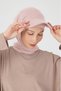 Women's Hooded Neck Covering Sporty Comfortable 100% Cotton Combed Cotton Hijab Bonnet - 7