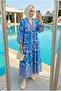 Women's Ottoman-Inspired Patterned Hijab Dress (Unlined) - 4