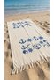 100% Cotton 4 Layer Muslin Fabric Beach Towel / Peshtemal / Bath / Hammam Towel 90 X 190 cm - 2