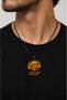 Capybara Themed Metal Necklace 60 cm Black Cord Unisex Figured Necklace - 2