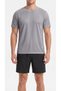Men's Gray Color Breathable Sweat-Wicking Sports T-Shirt - 2