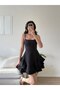 Women's Rope Strap Flounce Mini Dress - 2