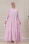Lilyum Fabric Robe Katya Dress-Pink