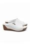Inside and Outside, 100% Genuine Leather, Padded Sole, V-Buckle Women's Slippers