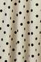 Polka Dot Skirt with Elastic Waist Cream - 4