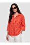 Lcw Vision Red Oversize Women's Shirt