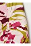 Lcw Vision Pink Elastic Waist Gathered Slit Skirt - 2