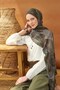 شال ريفا تينسل فلو بني - 2
