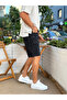 Ethnic Patterned Regular Denim Shorts - 3