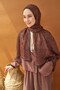 Riva Shawl Tencel Secret Garden Bitter Brown - 2