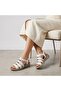(Mavişim) Poly Lightweight Comfortable Sole Rubber Detailed Daily Women's Sandals White - 2