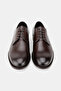 Men's Brown Genuine Natural Leather Leather Sole Lace-Up Daily Shoes - 4