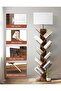9-Tier Wooden Bookshelf with Built-in Lighting, Remote Control & Timer, Dimmable Tall Floor Book Shelf - 7