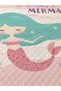 Mermaid Patterned Baby and Kids Printed Single Pique Set 160 X 220 cm Pink - 2
