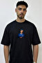 Central Cee_51 Design Printed Oversize Black T-Shirt