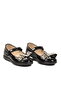 Girl's Ballerina Flats with Black Bow Detail - 3