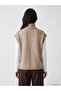 Lcw Comfort Brown Turtleneck Patterned Women's Knitwear Sweater - 4