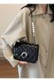 New Fashion Pearl Chain Women's Multifunctional Shoulder Bag (Black) - 3