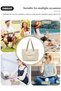 Women's Shoulder Tote Bag Canvas Handbag For Women Large Capacity Bucket Bag Fashionable Travel Messenger Shoulder Bag For Ladies Girls College Students - 3