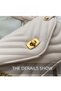 Women's Textured Shoulder Bag, Ladies Personalized Chain Crossbody Sling Side Bag, PU Leather Carry Bag - 4
