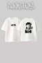 Central Cee_41 Design Printed Unisex Oversize Fit White Tshirt