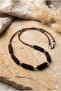 Handmade Burgundy Sand Beaded Special Design Necklace - 3