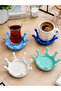Decorative 4 Piece Drip Cup Coasters