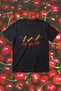 Unisex Oversized T-Shirt Sweet Cherry Cherry Printed Black / White - 6