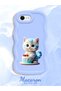iPhone 6 Plus Compatible Case Camera Protector Blue Silicone Couple Phone Case Cat Pattern - 2