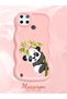 Realme C21Y Compatible Case Camera Protector Pink Silicone Couple Phone Case Panda Pattern - 2