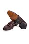 Brown Laceless Genuine Leather Leather Sole Men's Shoes - 3