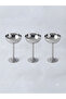 Stainless Steel 3-Piece Ice Cream Dessert Presentation Bowl with Stand - 2