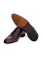 Brown Lace-Up Genuine Leather Men's Shoes - 3